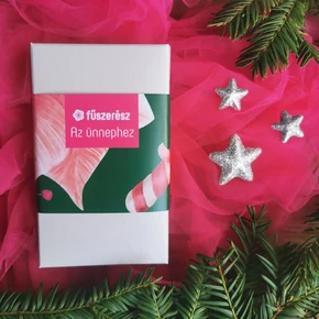 AJÁNDÉKDOBOZ - AZ ÜNNEPHEZ (pink virág)